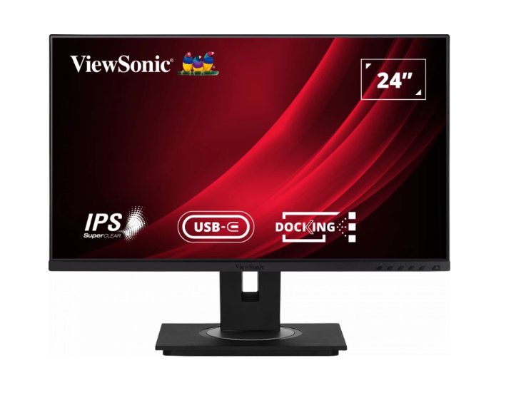 ViewSonic VG2456 24” Docking Monitor featuring USB Type-C and Ethernet - SourceIT