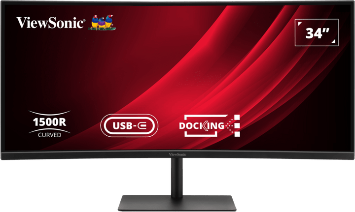ViewSonic VG3419C-2 34" WQHD Curved USB-C Docking Monitor