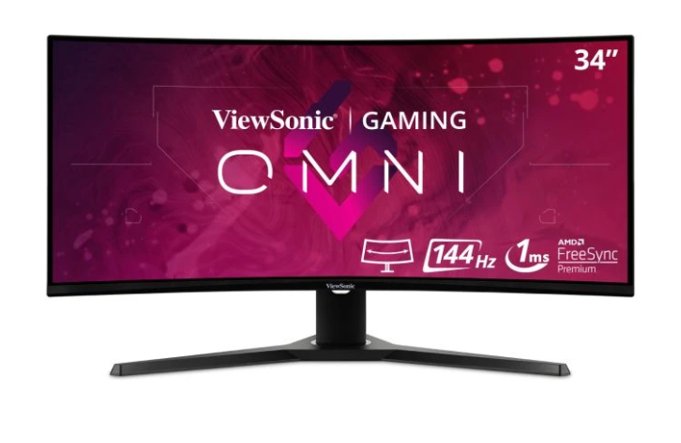 ViewSonic VX3418-2KPC - 34" OMNI 21:9 Curved 1440p 1ms 144Hz Gaming Monitor - SourceIT