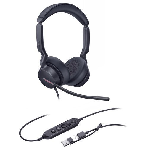 Yealink UH46 Dual UC Wired Headset USB - C/A