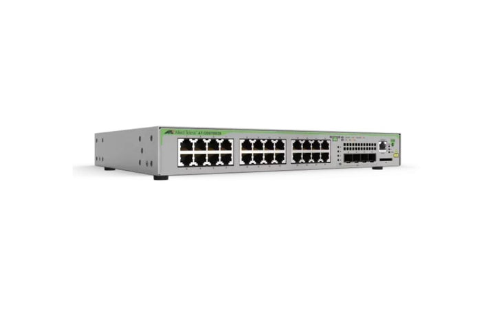 Allied Telesis 24 port Gigabit Ethernet Ports with 4 port Gigabit SFP Switch (AT-GS970M/28-30) - SourceIT