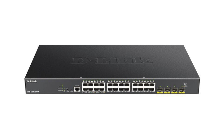 DLINK 28-Port 10-Gigabit Smart Managed 370W PoE Switch (DGS-1250-28XMP) - SourceIT