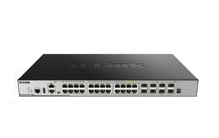 DLINK 28-Port Layer 3 Stackable Managed Gigabit Switch (DGS-3630-28TC) - SourceIT