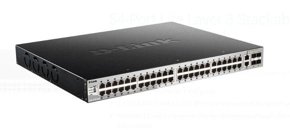 DLINK 54-Port Lite Layer 3 Stackable Managed Gigabit Switch (DGS-3130-54TS) - SourceIT