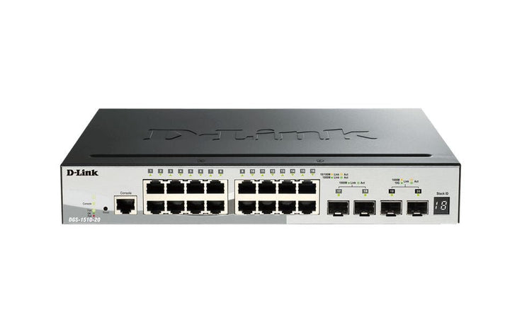 DLINK Gigabit Stackable Smart Managed Switch with 10G Uplinks (DGS-1510-20) - SourceIT