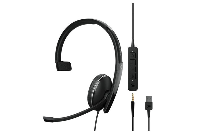 EPOS Sennheiser Adapt 135T USB-A II Mono Headset MS Teams USB-A 3.5mm (1000900) - SourceIT