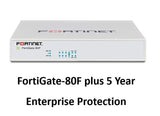 Fortinet FortiGate-80F Hardware plus 24x7 FortiCare and FortiGuard Enterprise Protection (FG-80F-BDL-811-12) - SourceIT