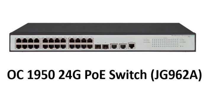 HPE Office Connect 1950 24G/PoE 2SFP+ 2XGT Switch (JG960A)/(JG962A) - SourceIT