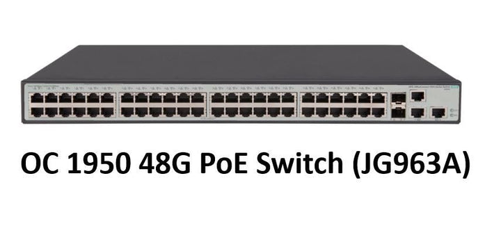 HPE Office Connect 1950 48G/PoE 2SFP+ 2XGT Switch (JG961A)/(JG963A) - SourceIT