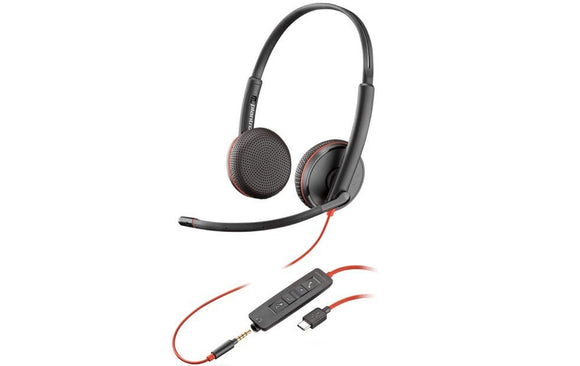 Poly Blackwire 3225 Stereo Office Headset USB-C, 3.5mm (209751-201) - SourceIT