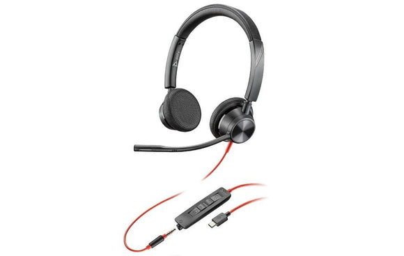 Poly Blackwire 3325 UC Stereo Office Headset USB-C (213939-01) - SourceIT
