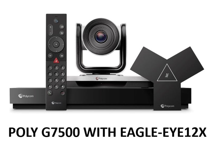 Poly G7500 Video Conferencing System Ethernet LAN Group (7200-85860-102) With Eagle-Eye 12X