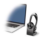 Poly Voyager Focus 2 UC Wireless Headset ANC with Stand USB-A (213727-01) - SourceIT