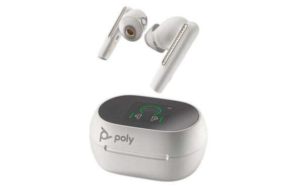 Poly Voyager Free 60+ UC MS Teams USB-A True Wireless Earbuds White (216755-01) - SourceIT