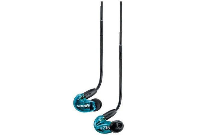 Shure SE215 Single Microdriver Sound Isolating Earphones With Standard Cable Blue (SE215SPE-A) - SourceIT
