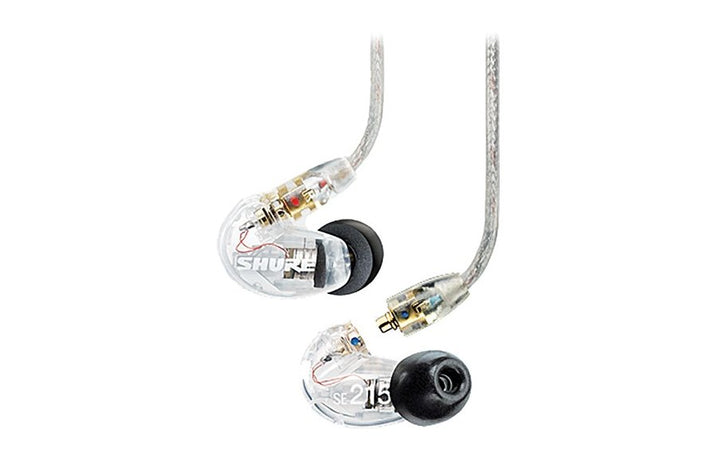 Shure SE215 Single Microdriver Sound Isolating Earphones With Standard Cable Clear (SE215-CL-A) - SourceIT