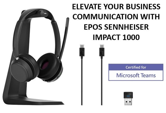 Boost Productivity and Communication with the New EPOS Sennheiser IMPACT 1000 - SourceIT