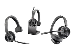 Verbeter jou werkspasie met die Poly Voyager 4300 UC-reeks Bluetooth-kantoorkoptelefoon - ongeëwenaarde helderheid en gemak