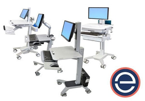 Maximize Workspace Flexibility with the Ergotron WorkFit Mobile Cart