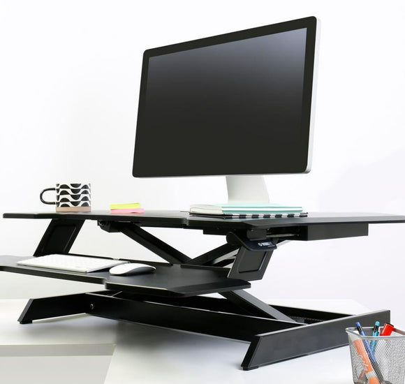 Ergotron WorkFit Sit-Stand Desk Converter | Ergonomic Workstation - SourceIT