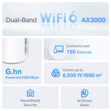 TP-Link Deco PX50 AX3000 + G1500 Whole Home Powerline Mesh WiFi 6 System (3-pack) — product view 3
