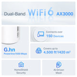 TP-Link Deco PX50 AX3000 + G1500 Whole Home Powerline Mesh WiFi 6 System (2-pack) — product view 3