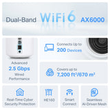 TP-Link Deco X80 AX6000 Dual-Band Mesh WiFi 6 System (2-Pack) — product view 3
