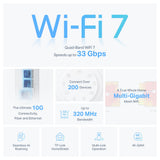 TP-Link Deco BE95 BE33000 Quad-Band Whole Home Mesh Wi-Fi 7 System (2-pack) — product view 4