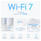 TP-Link Deco BE65 BE11000 Whole Home Mesh WiFi 7 System (3-Pack) — product view 4