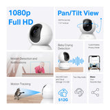 TP-Link Tapo 1080p Pan/Tilt Home Security Wi-Fi Camera (Tapo C200) - product view 2