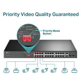 TP-Link TL-SL1226P PoE+ switch deployment view