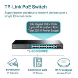 TP-Link TL-SG1428PE powering PoE devices