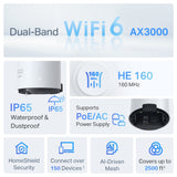 TP-Link Deco X50-Outdoor AX3000 Outdoor / Indoor Whole Home Mesh WiFi 6 Unit (1-Pack) — product view 7