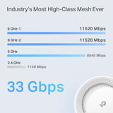 TP-Link Deco BE95 BE33000 Quad-Band Whole Home Mesh Wi-Fi 7 System (3-pack) — product view 5