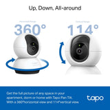 TP-Link Tapo 2K 4MP QHD Pan/Tilt AI Home Security Wi-Fi Camera (Tapo C220) - product view 4