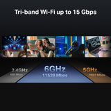 TP-Link Archer BE700 BE15000 Tri-Band Wi-Fi 7 Router — product view 6