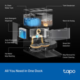 TP-Link Tapo RV50 Pro Omni AI Detection Robot Vacuum & Mop + All-in-One Self-Cleaning Station — product view 8