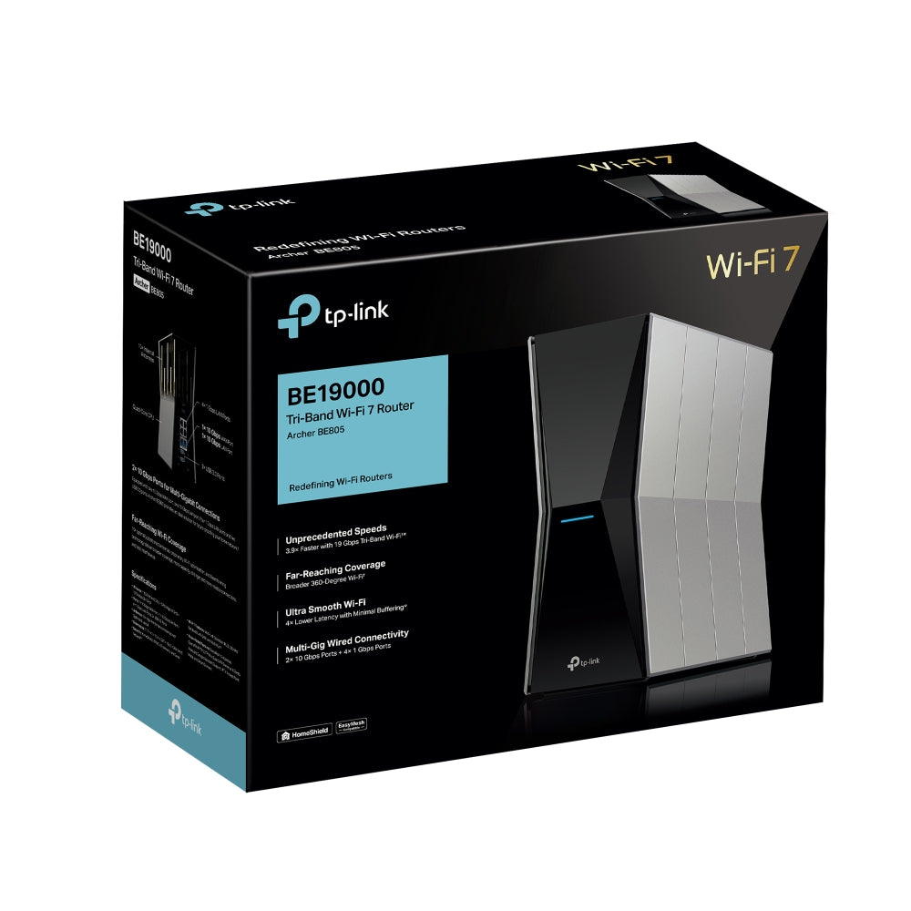 TP-Link Archer BE805 BE19000 Tri-Band Wi-Fi 7 Router