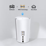 TP-Link Deco X50-5G 5G AX3000 Whole Home Mesh WiFi 6 Gateway (1-Pack) — product view 8