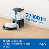 TP-Link Tapo RV20 Mop Plus MagSlim LiDAR Navigation Robot Vacuum & Mop with Smart Auto-Empty Dock — product view 9