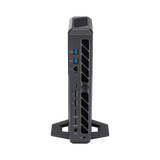 ASUS ROG NUC 15 rear top angled view showing the port panel