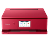 Canon PIXMA TS8870 Wireless 6-Ink Photo All-in-One Printer - Red