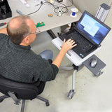 Ergotron Neo-Flex Laptop Cart Two-Toned Gray (24-205-214) - view 6
