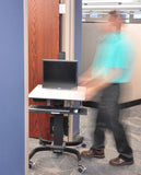 Ergotron WorkFit-C Single HD Sit-Stand Workstation Black (24-216-085) - view 4