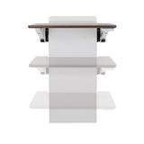 Ergotron WorkFit® Elevate™ Sit-Stand Wall Desk Walnut Hills (24-804-S894) - view 2