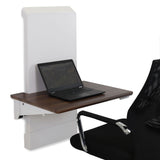Ergotron WorkFit® Elevate™ Sit-Stand Wall Desk Walnut Hills (24-804-S894) - view 4