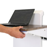 Ergotron WorkFit® Elevate™ Sit-Stand Wall Desk Walnut Hills (24-804-S894) - view 5