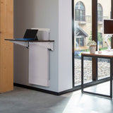 Ergotron WorkFit® Elevate™ Sit-Stand Wall Desk Walnut Hills (24-804-S894) - view 7