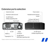 HP EliteDesk 8 SFF G1i U7-265 16GB 512GB WiFi AI PC - port layout