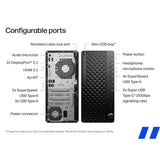 HP EliteDesk 8 Tower G1i U7-265 16GB 1TB AI PC - port layout